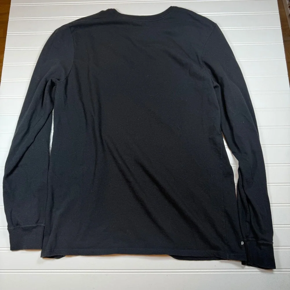 Nike Kansas City Chiefs Dri-FIT Long Sleeve Shirt Mens Large Black Athletic Cut